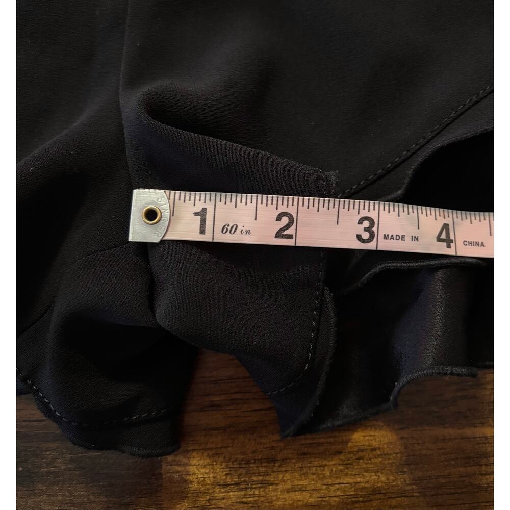 Derek Lam 10 Crosby Women’s 4 Shorts Ruffle Frill Hem High Rise Belted Black - Picture 11 of 11